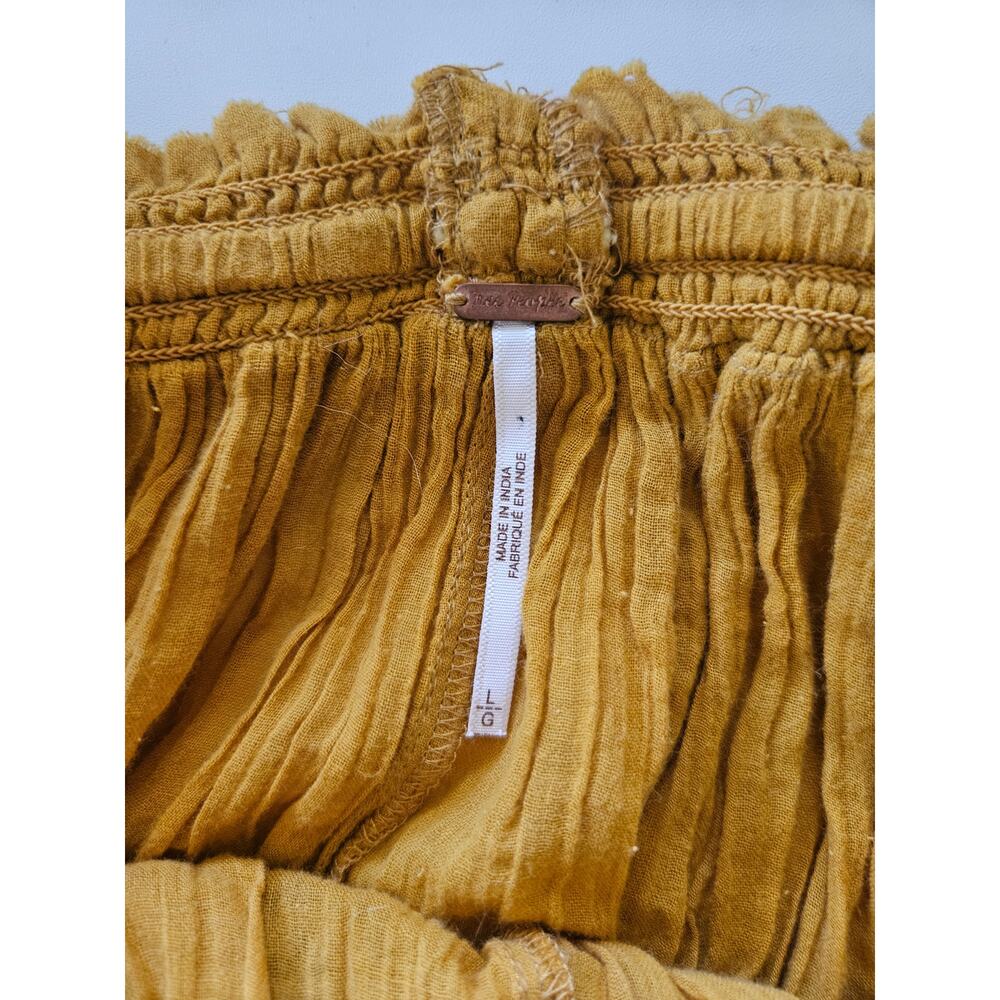 Free People Festival Crinkle Mesh Detail Mini Skirt, Size L - Picture 6 of 10